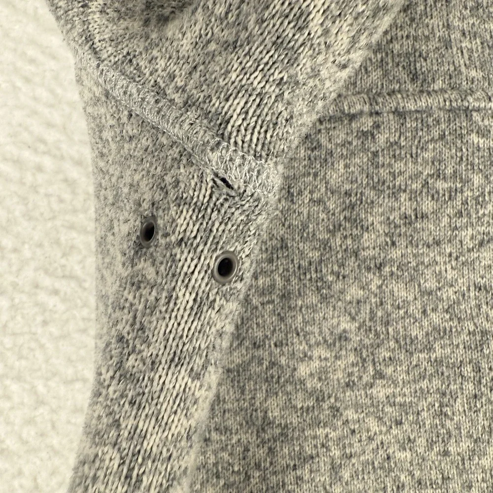 J.Crew‎ Nordic Retro Polartec Jacket Men's XL Heather Gray Full Zip *Read